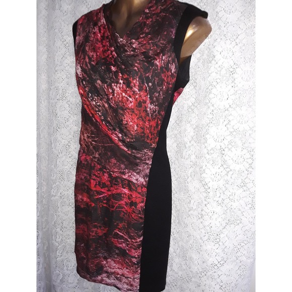 Helmut Lang Sz 0 Auth Midnight Floral Bodycon Runway Dress - Picture 4 of 7